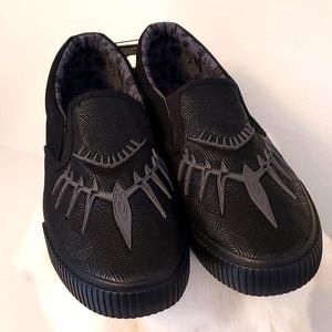 Mens Black Panther Canvas Sneaker